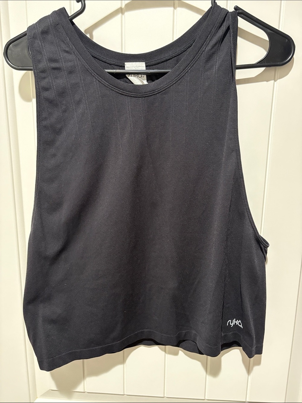 Ryka Black Cropped Athletic Tank